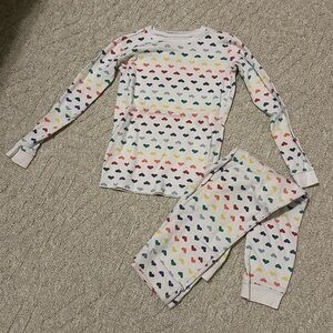 Primary Multicolor Heart Kids Pajama Set